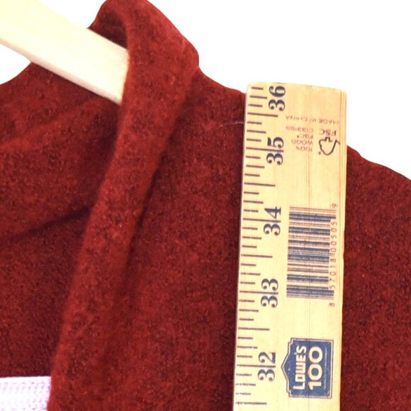 Free People Rust Cardigan M Oversized Boho Slouchy Indie Artsy Cozy Fall Layer - Picture 9 of 10